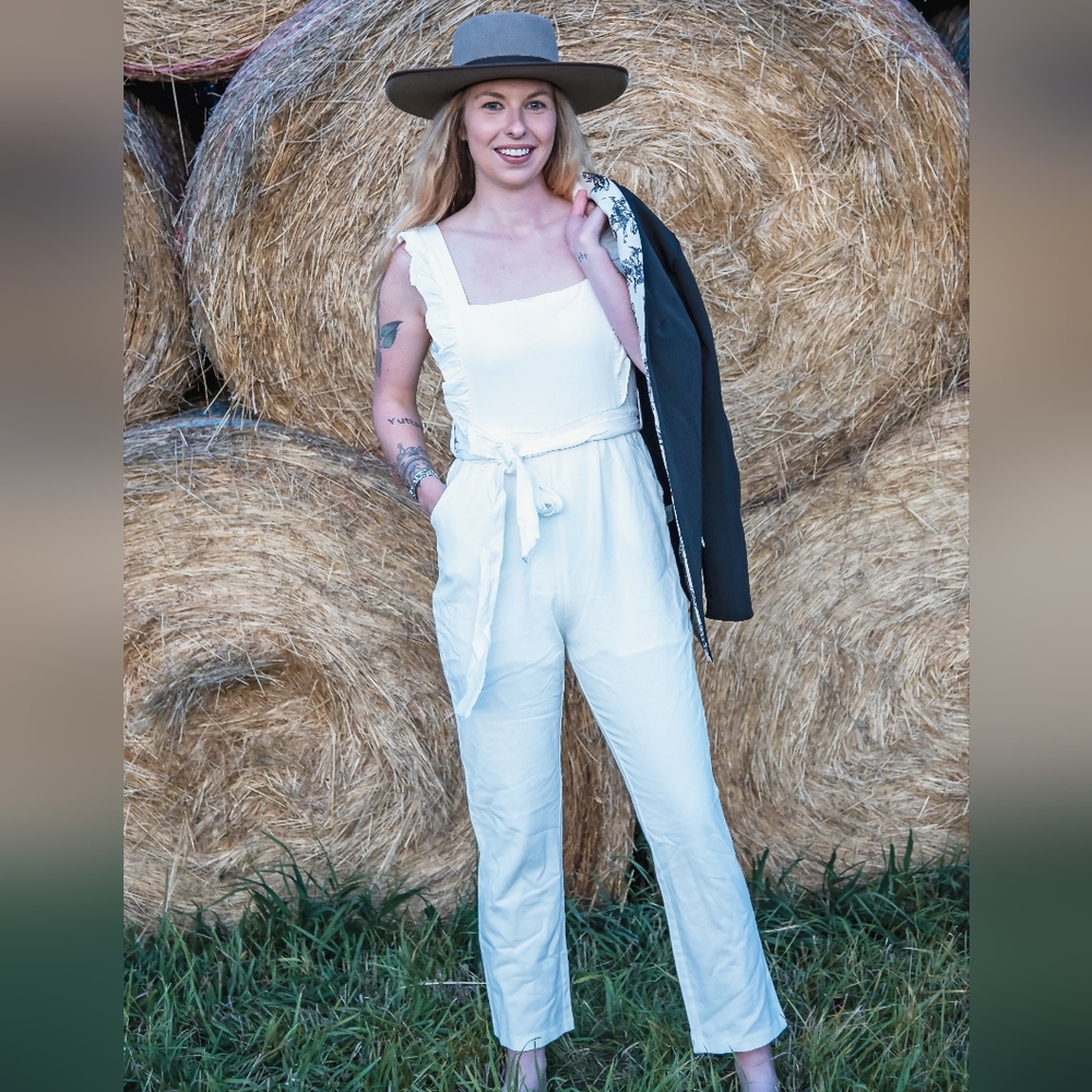 Ruffle twill Jumpsuit